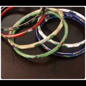 Vintage Chinese Cloisonne Enamel Bracelets 7 $65